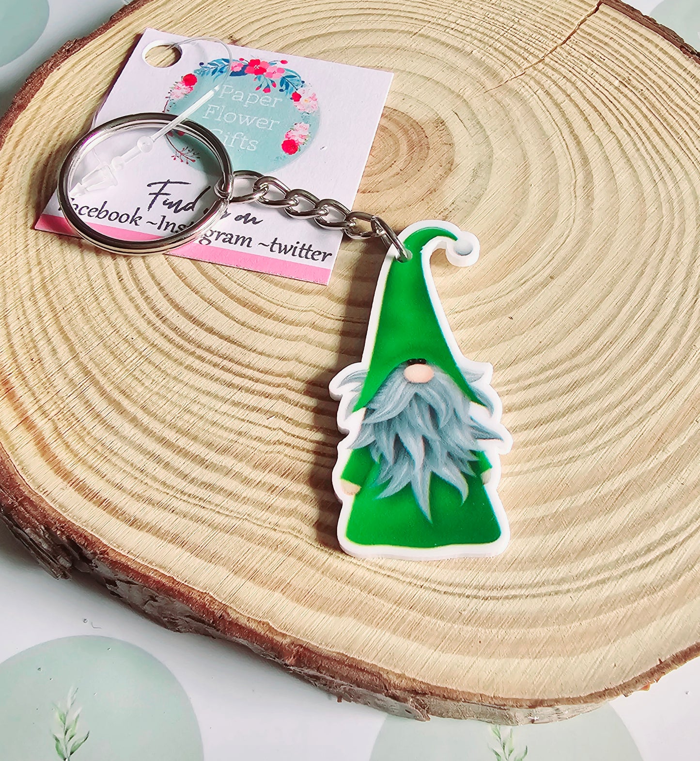 Green wizard Gonk key rings