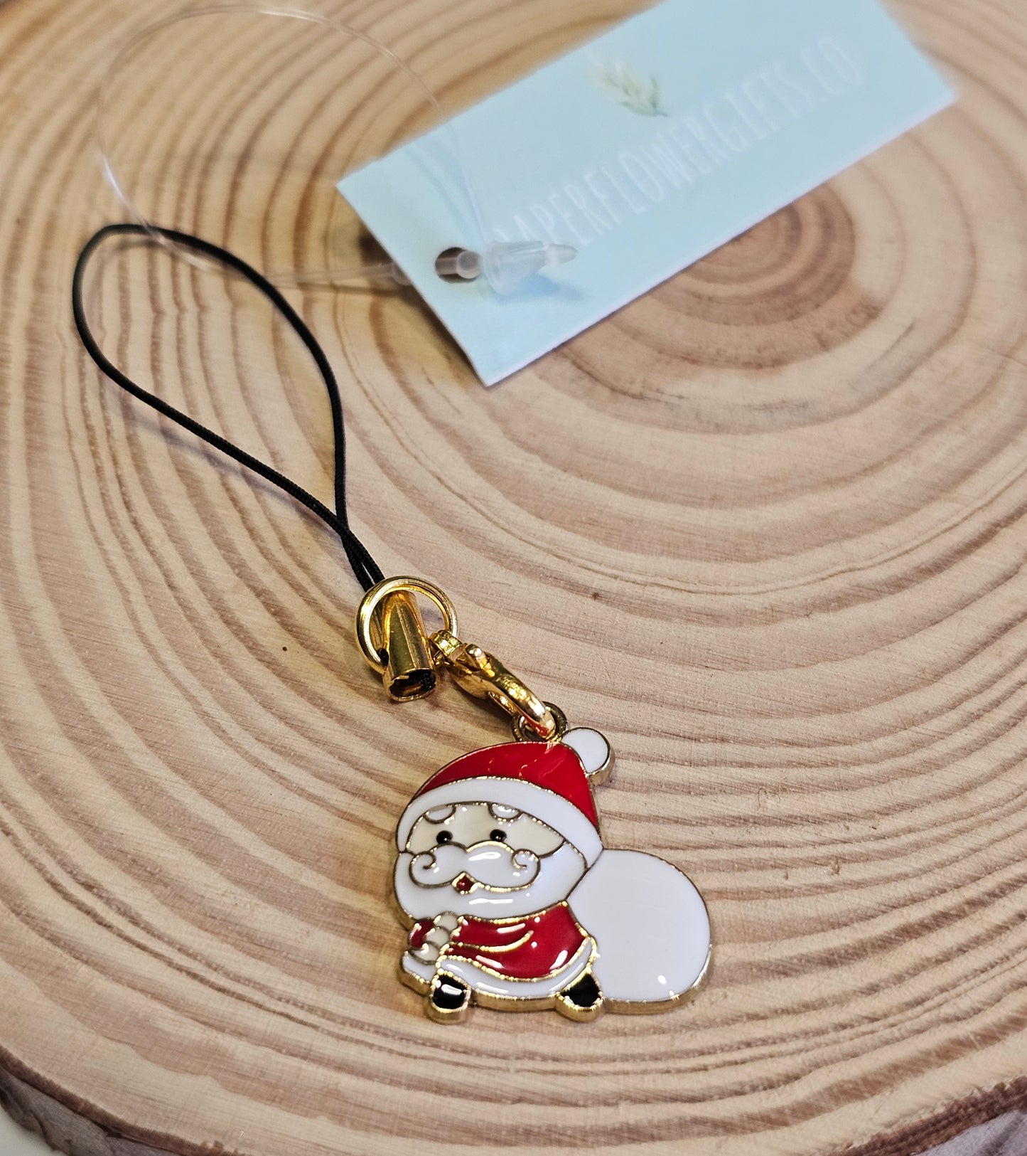 Santa with sack phone charms