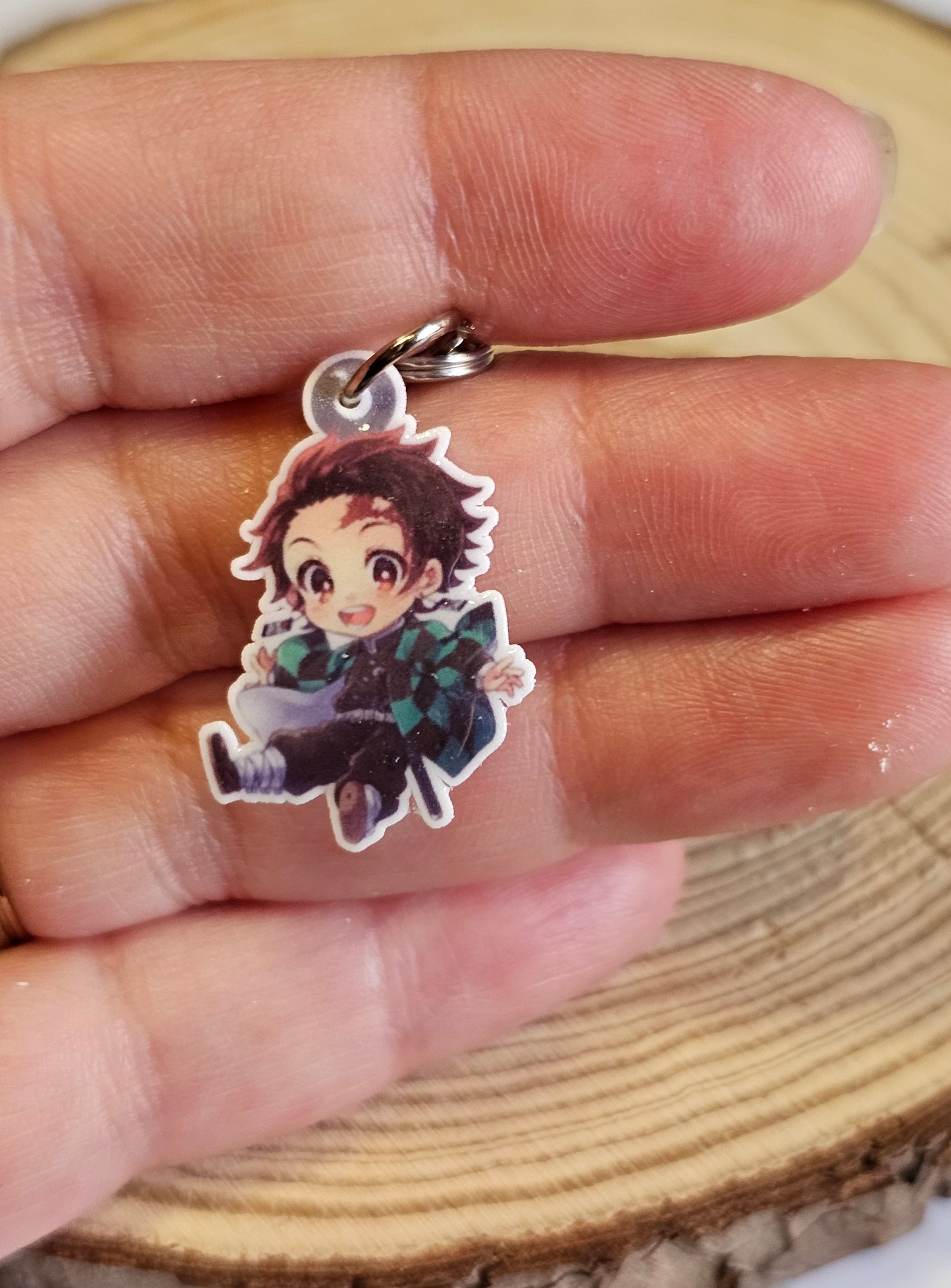 Tanjiro demon slayer phone charms