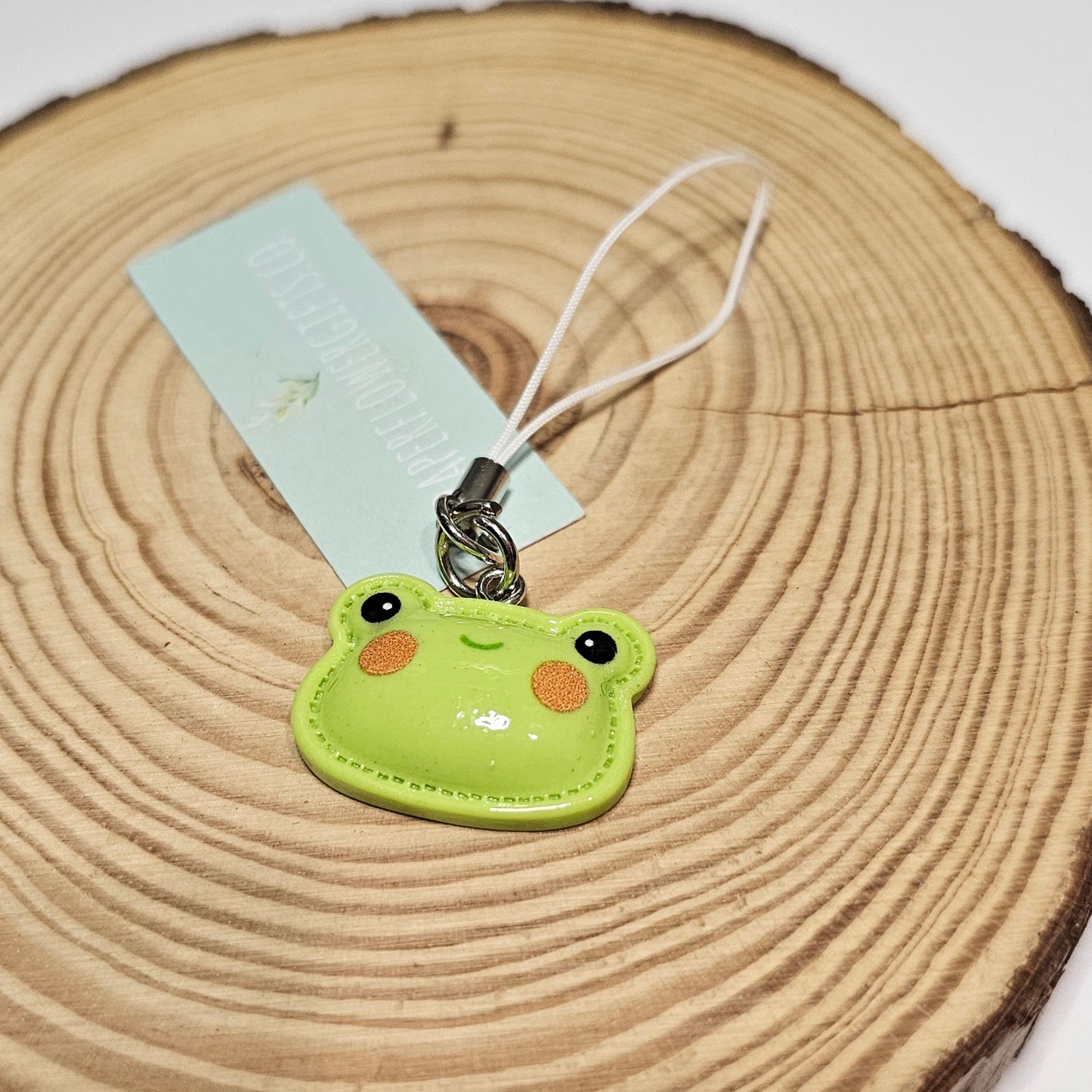 Cute kawaii frog phone charms