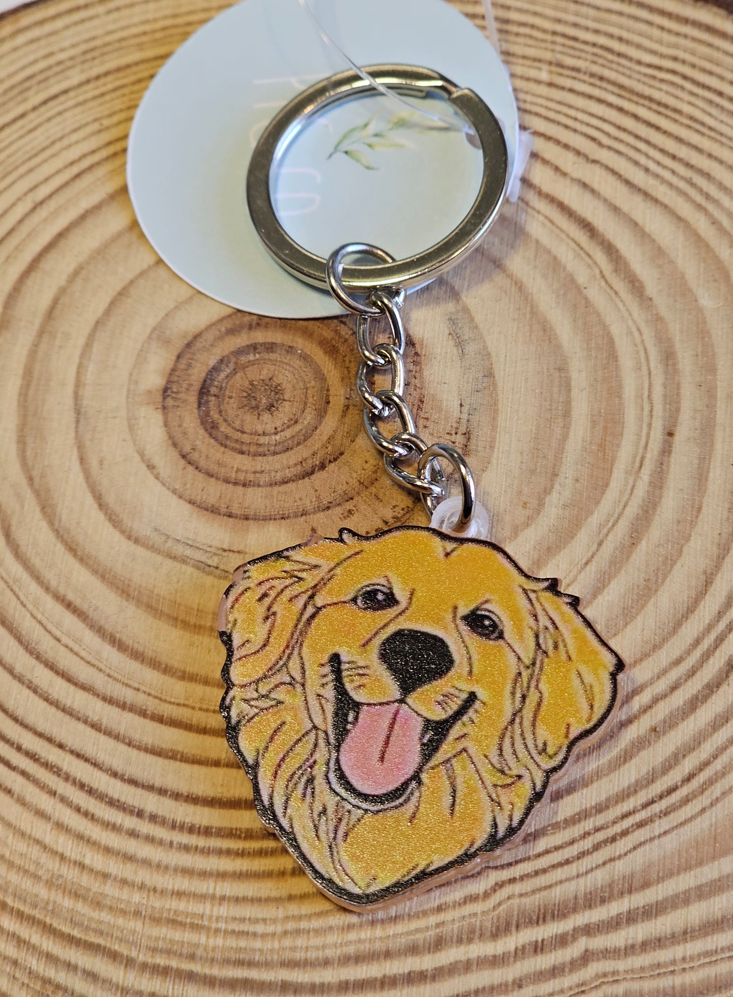 Golden retriever key rings