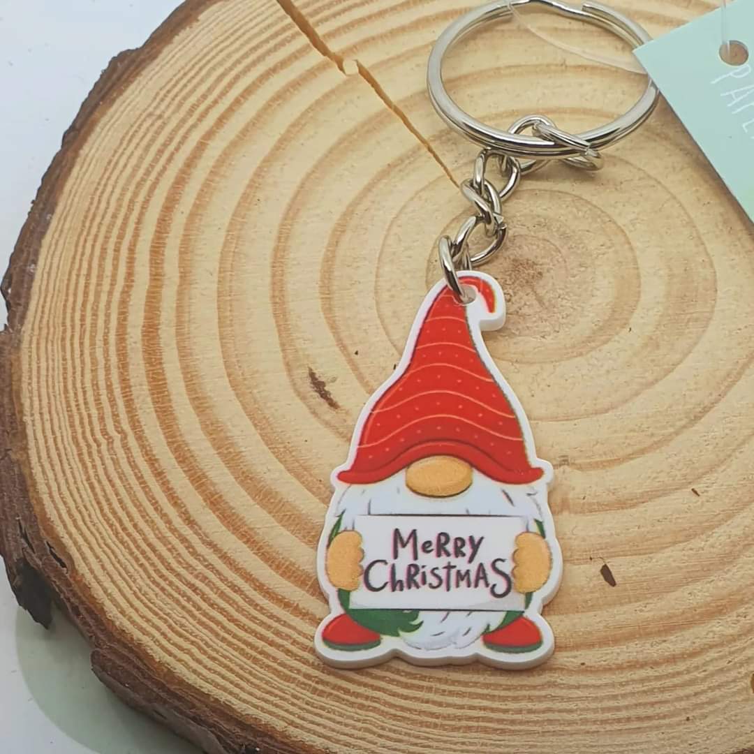 Merry Christmas gonk key rings