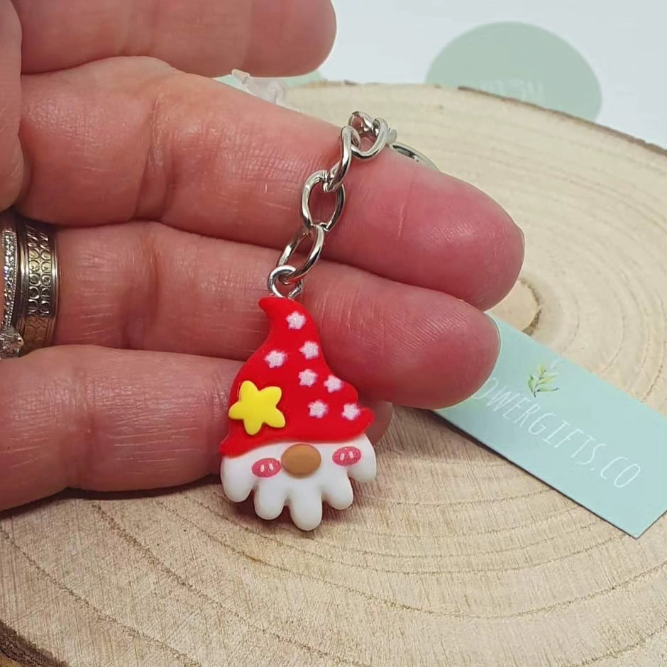 Cute red star hat Gonk phone charms