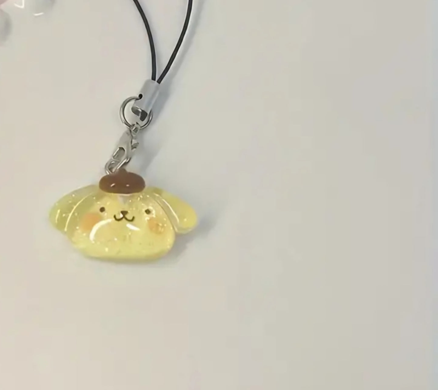 Pompom purin phone charms
