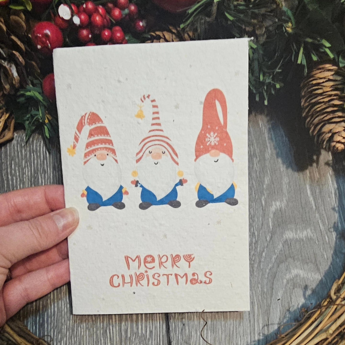Gonk wildflower seed Christmas cards