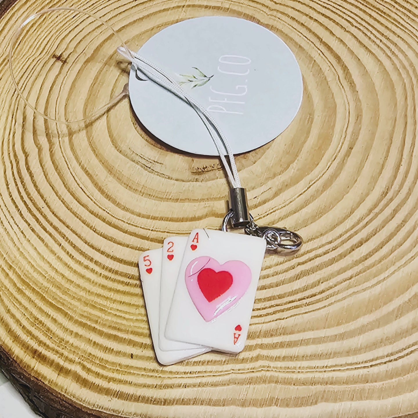 Card phone charms