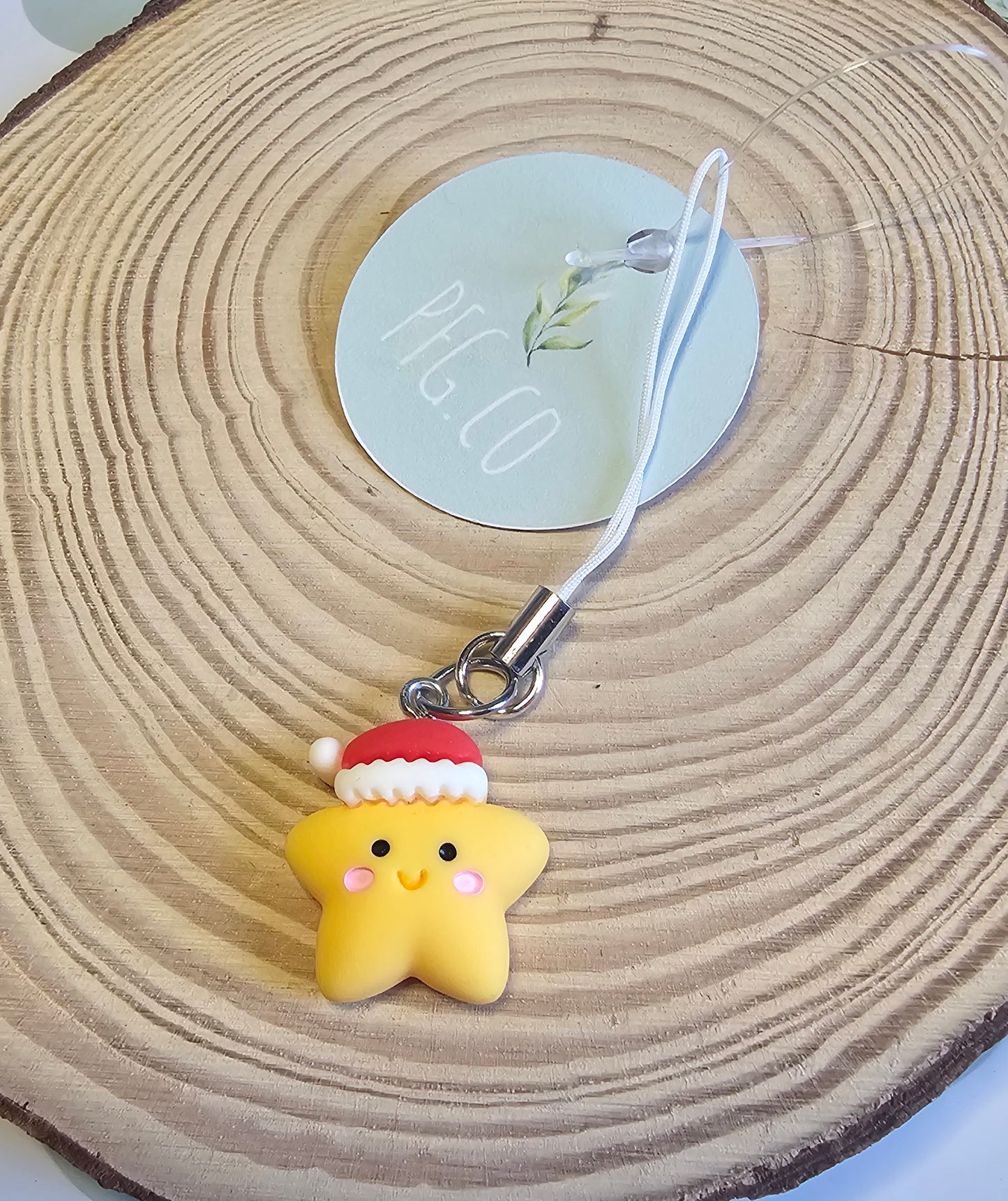Christmas star phone charms