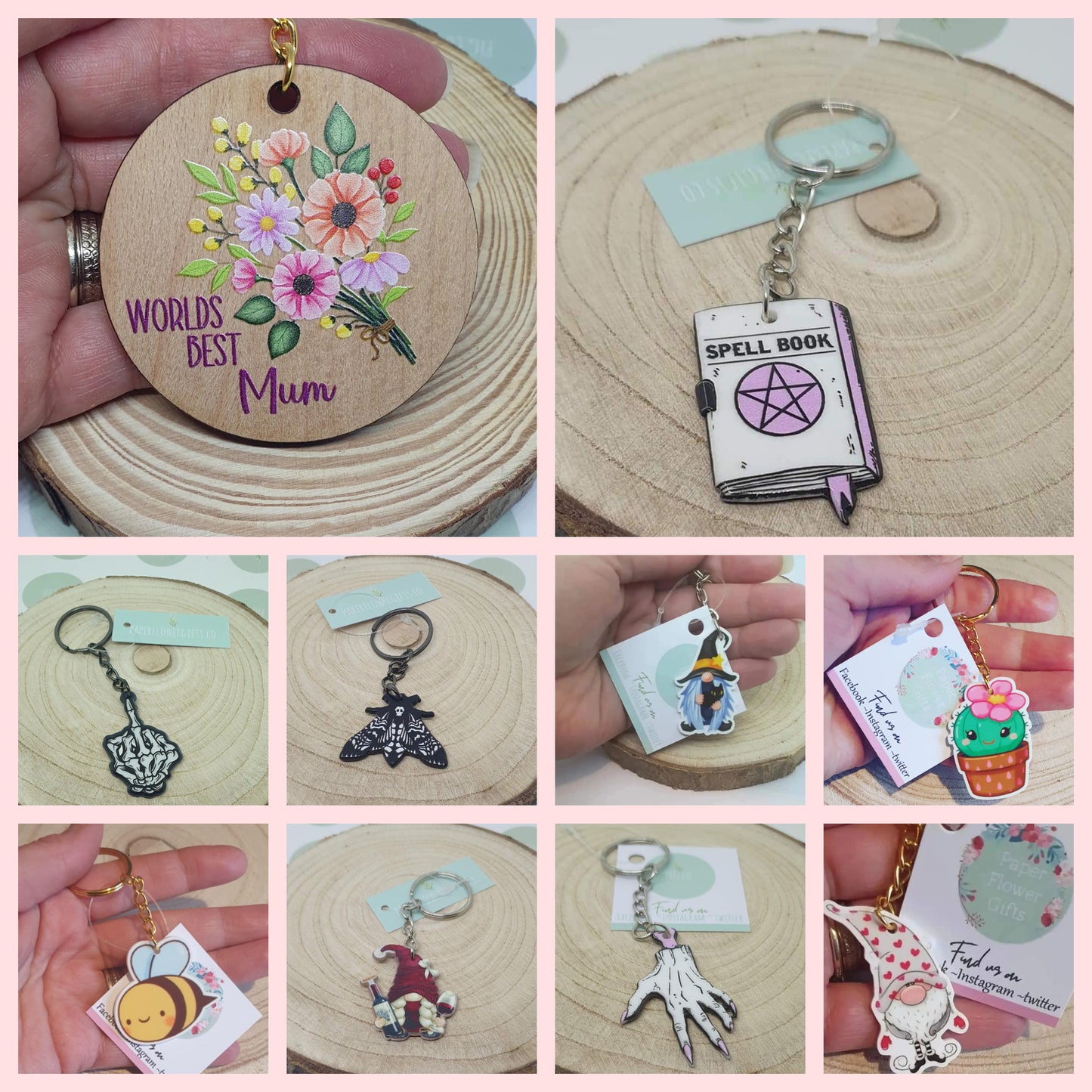 Mystery surprise key ring goodie box. Christmas box