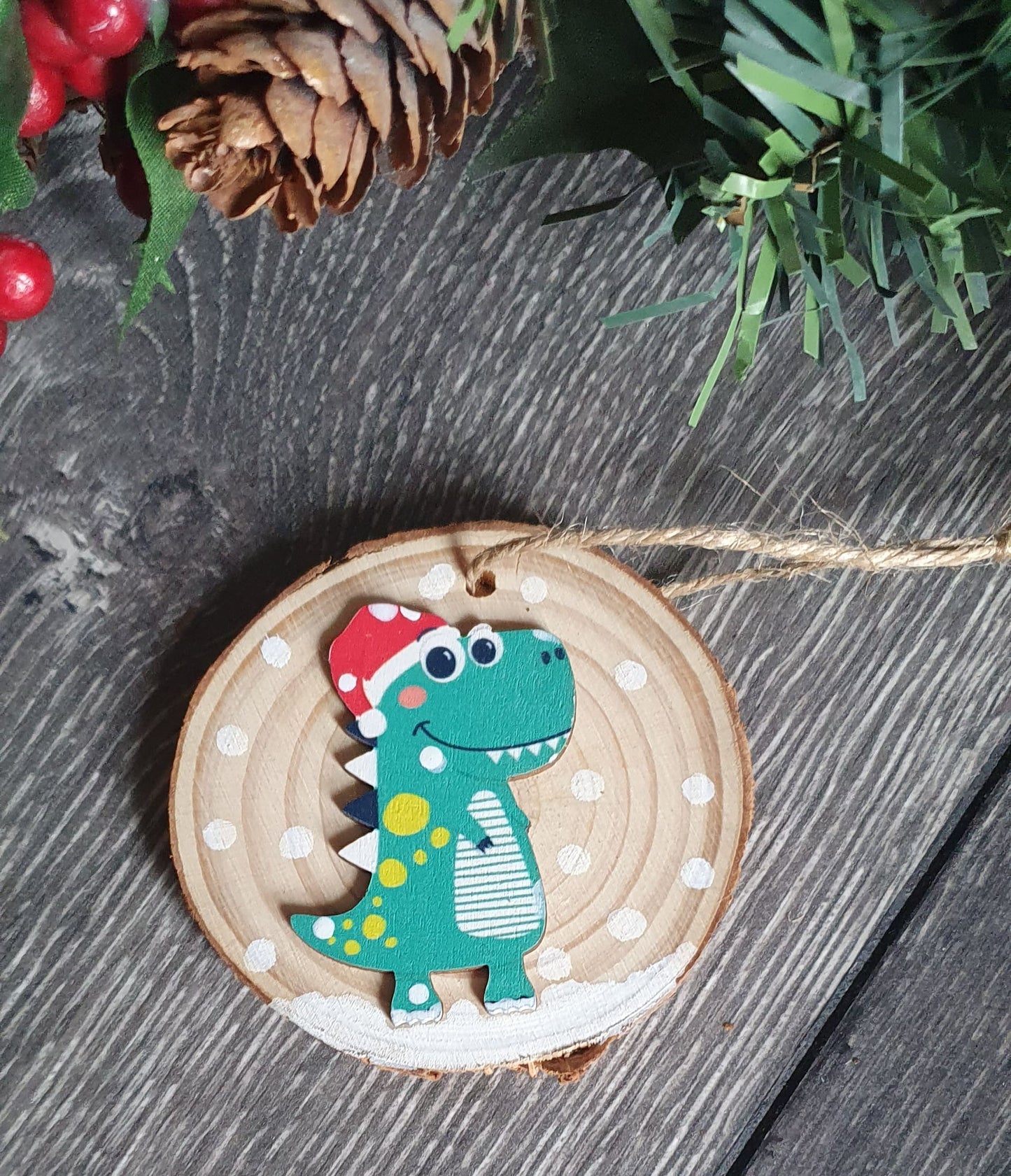 Dinosaur Christmas tree decorations