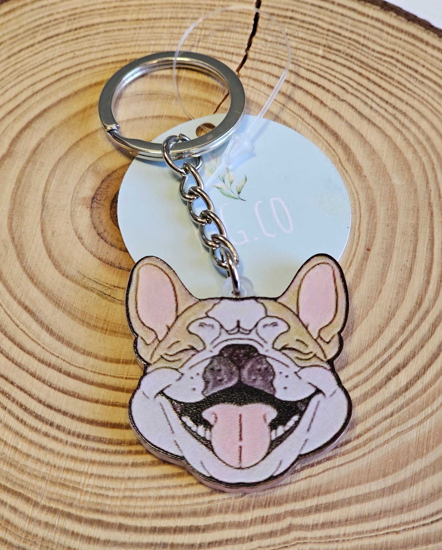 French bulldog key rings