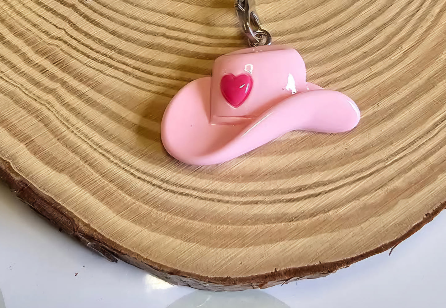 Cowgirl hat phone charms