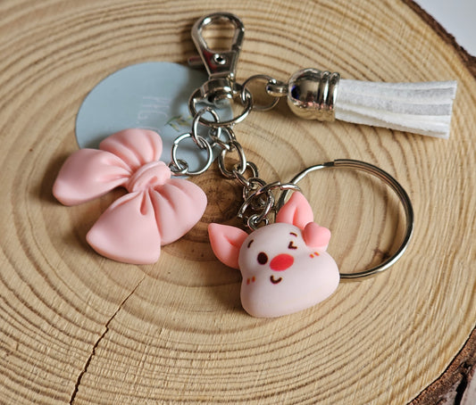 Piglet bag charms