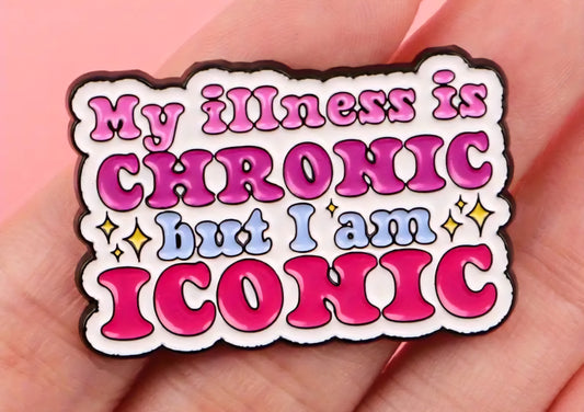 Chronic illness pin badges